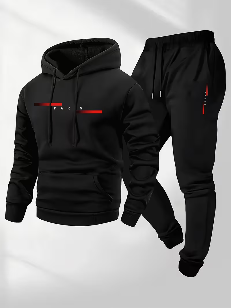 Set Hoodie dan Celana Thermal  - Men'S Fashion Hoodie ulasan dan harga