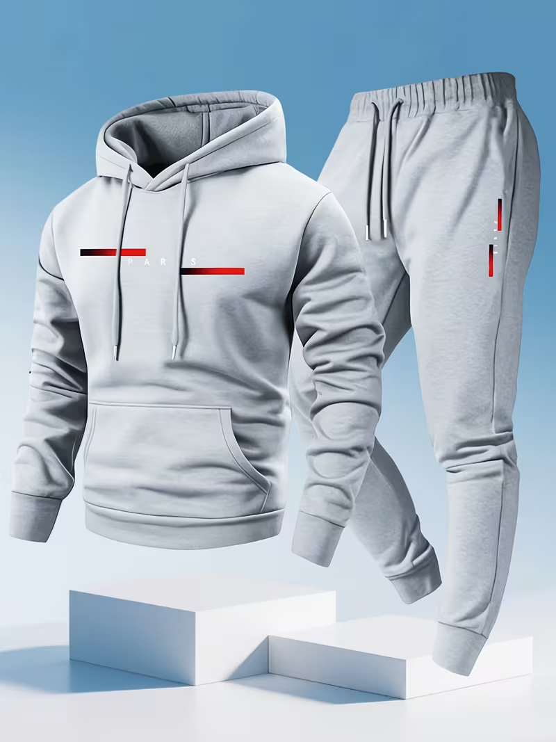 Set Hoodie dan Celana Thermal  - Men'S Fashion Hoodie ulasan dan harga