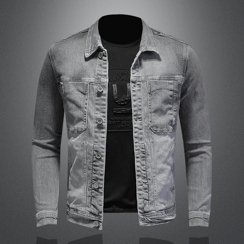 Jaket Denim Fashion Mantel Den - Mens Fashion Denim Jacket ulasan dan harga