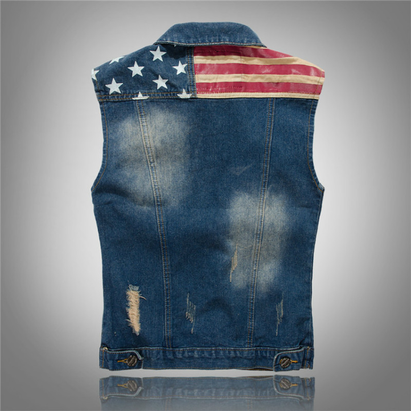 Rompi Denim Pria dengan Desain - Mens Fashion Denim Jacket ulasan dan harga