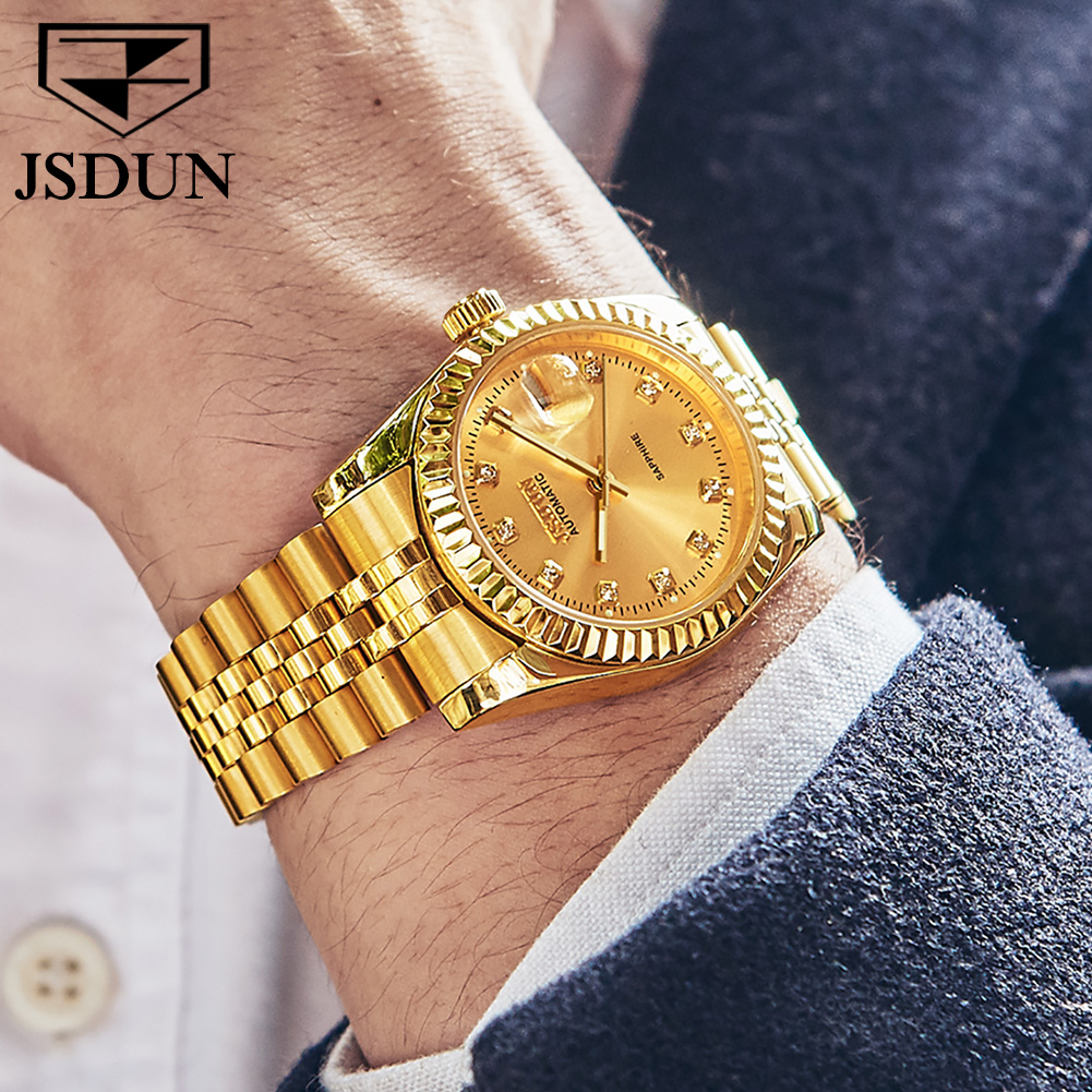 JSDUN jam tangan mekanis otoma - Mens Fashion In 1920 ulasan dan harga
