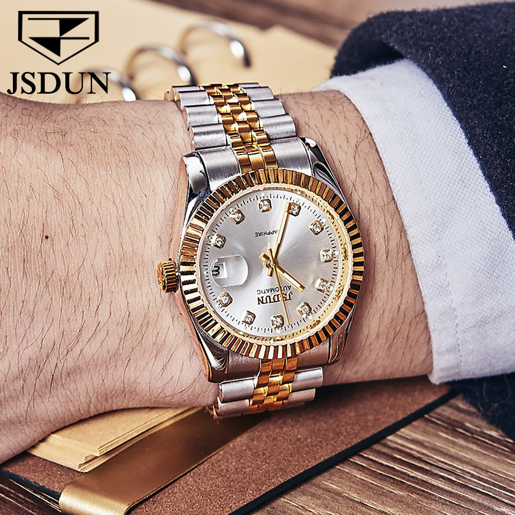 JSDUN jam tangan mekanis otoma - Mens Fashion In 1920 ulasan dan harga