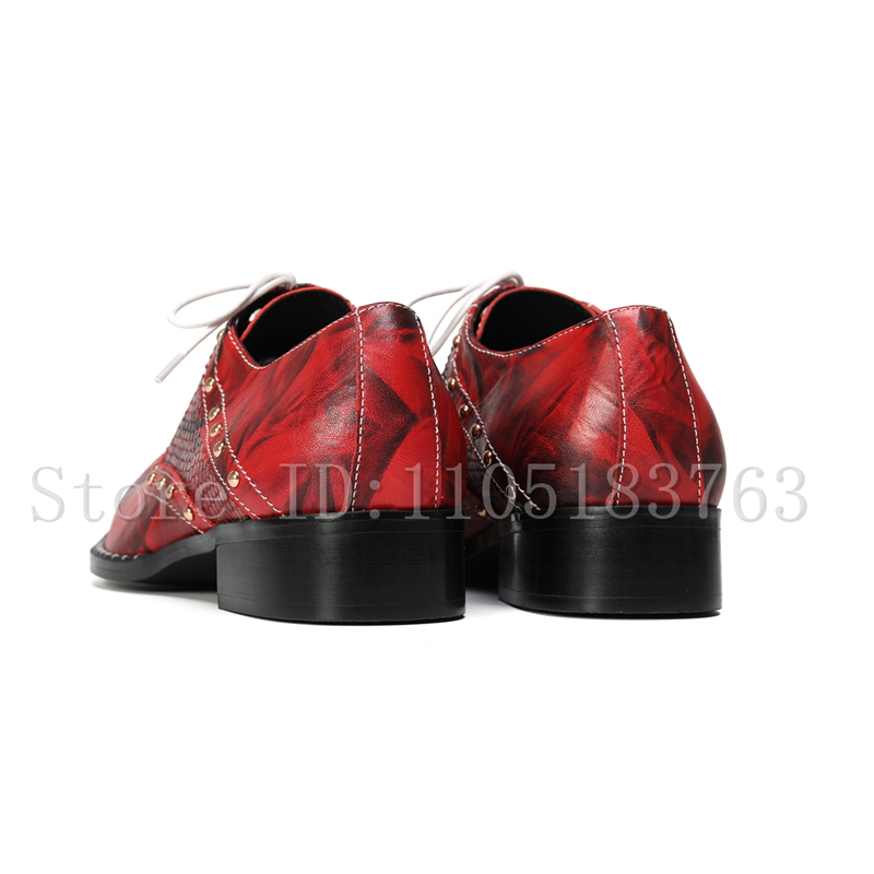 Sepatu Oxford Kulit Ular Merah - Mens Fashion Dress Shoes ulasan dan harga