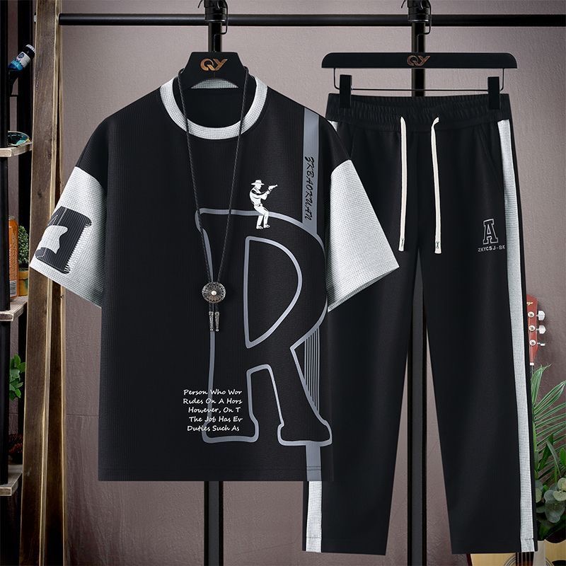 Kaus Lengan Pendek Motif Trend - Quality Men'S Fashion ulasan dan harga