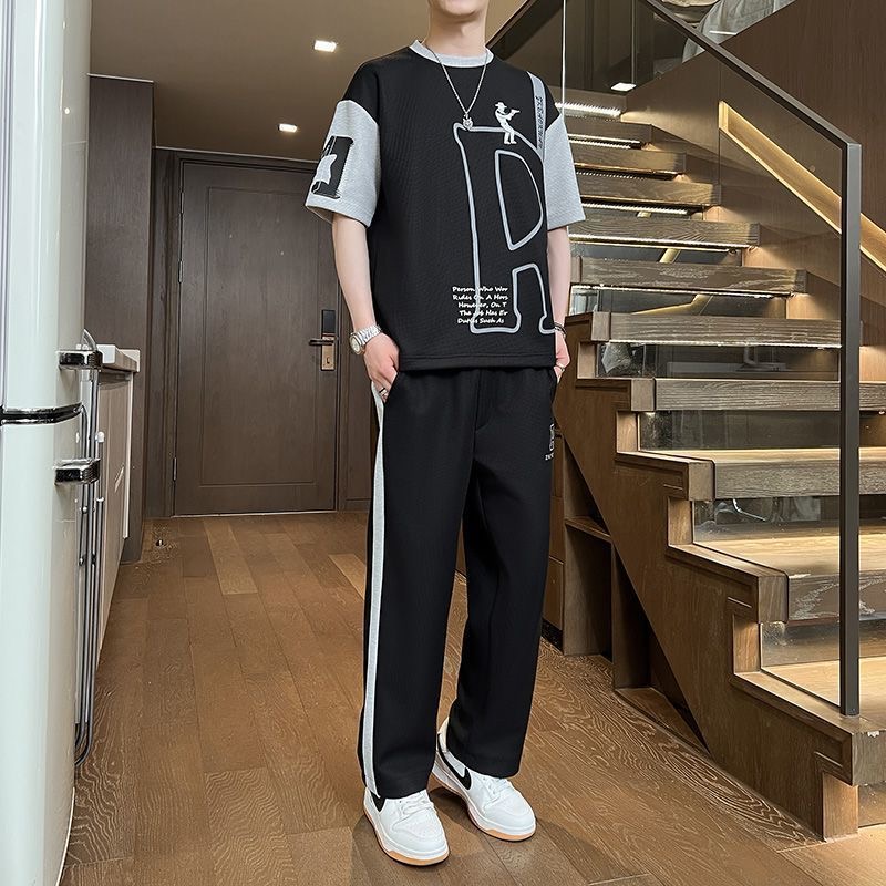 Kaus Lengan Pendek Motif Trend - Quality Men'S Fashion ulasan dan harga