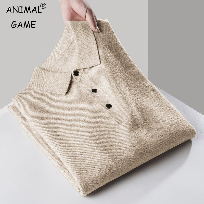 Sweater Pria Kerah Kancing Len - Men'S Fashion Zip Sweater ulasan dan harga