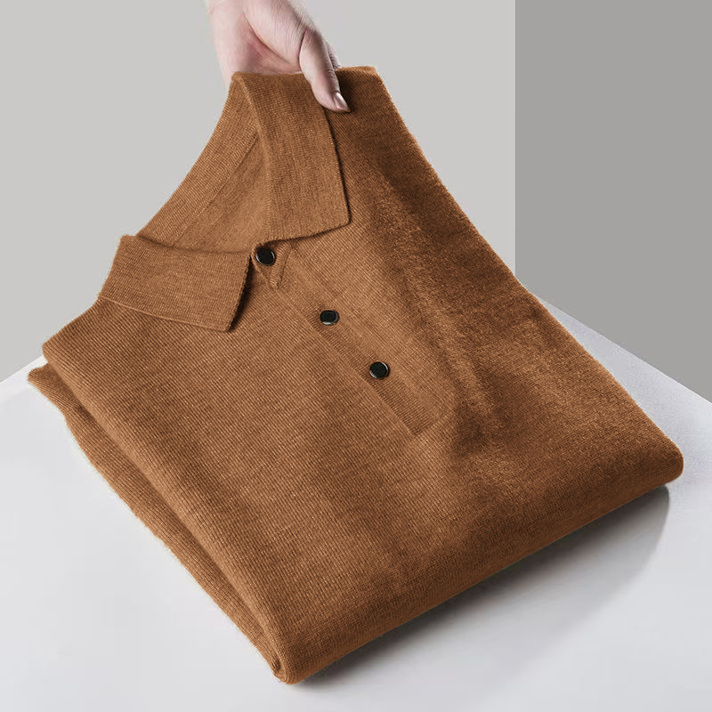 Sweater Pria Kerah Kancing Len - Men'S Fashion Zip Sweater ulasan dan harga