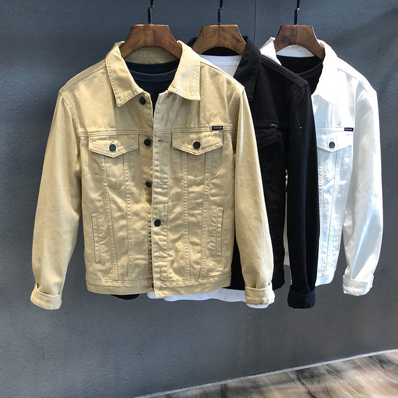 Jaket Denim Pria Musim Semi Mu - Mens Fashion Denim Jacket ulasan dan harga