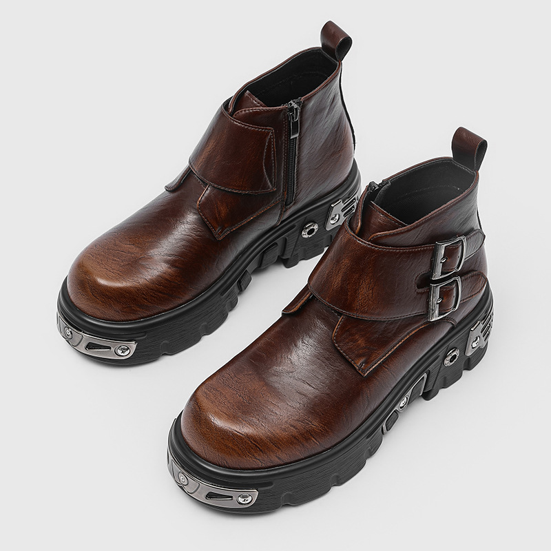 Sepatu bot platform punk goth  - Men'S Fashion News ulasan dan harga