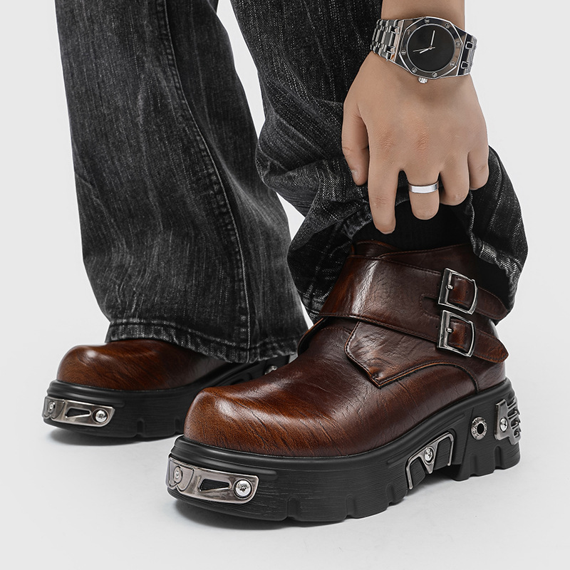 Sepatu bot platform punk goth  - Men'S Fashion News ulasan dan harga