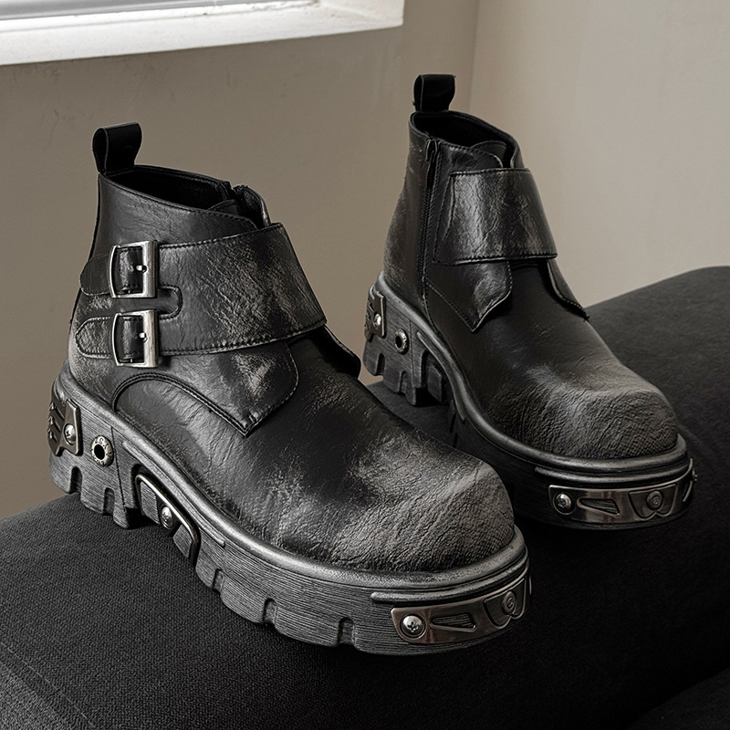 Sepatu bot platform punk goth  - Men'S Fashion News ulasan dan harga