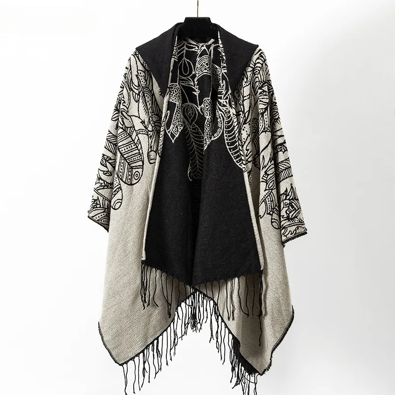 Mantel Jubah Rumbai Antik Ponc - Mens Fashion Poncho ulasan dan harga