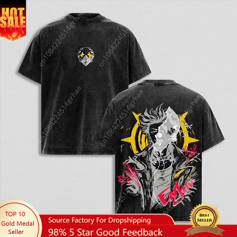 Gachiakuta Vintage Anime Washe - Graphic Tee Oversized ulasan dan harga