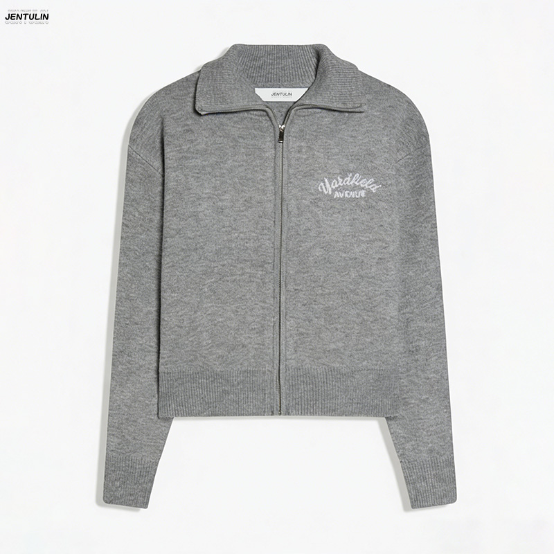 Retro Spliced ​ ​ Sweter Rajut - Men'S Fashion Zip Sweater ulasan dan harga