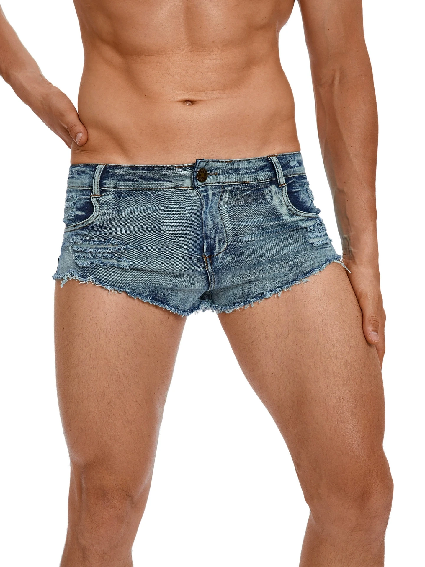 Celana Pendek Jeans Pinggang R - Skinny Jeans Ripped ulasan dan harga