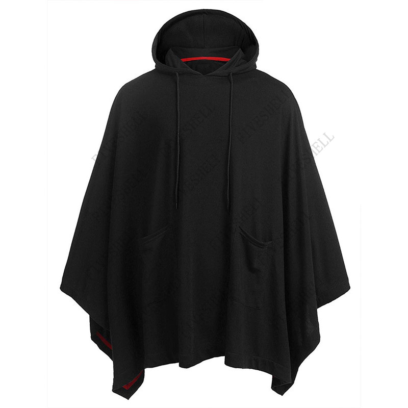 Jubah ponco bertudung kasual u - Mens Fashion Poncho ulasan dan harga