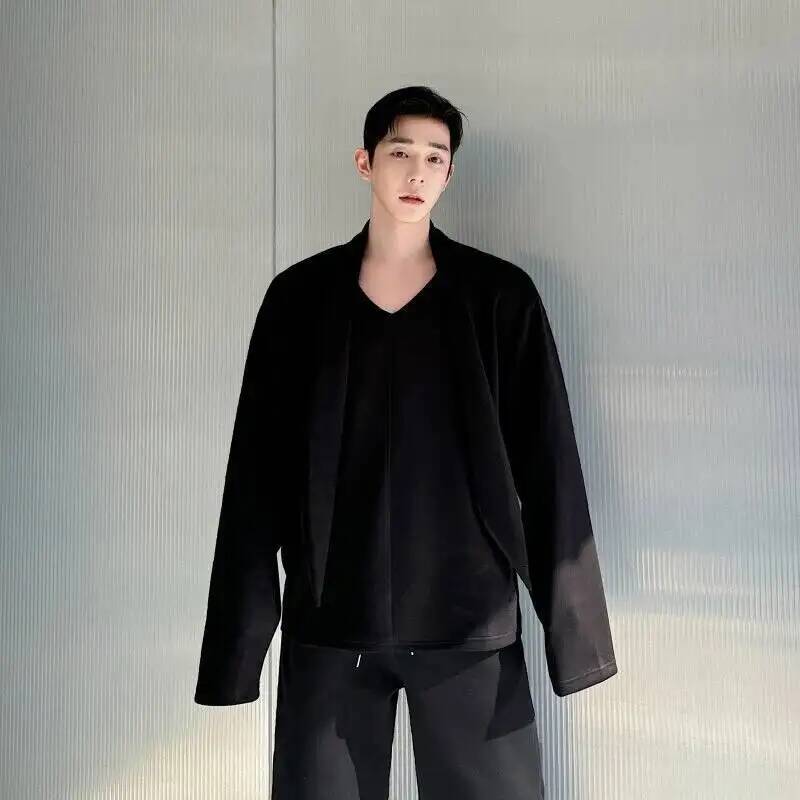 V Avant-Garde Hoodie Kerah Pri - Men Scarf Wool ulasan dan harga