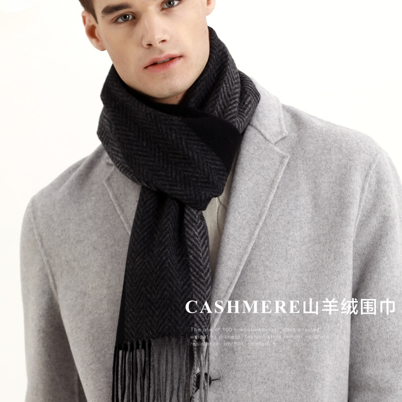 Syal Pashmina Syal Wol Kotak-k - Men Scarf Wool ulasan dan harga