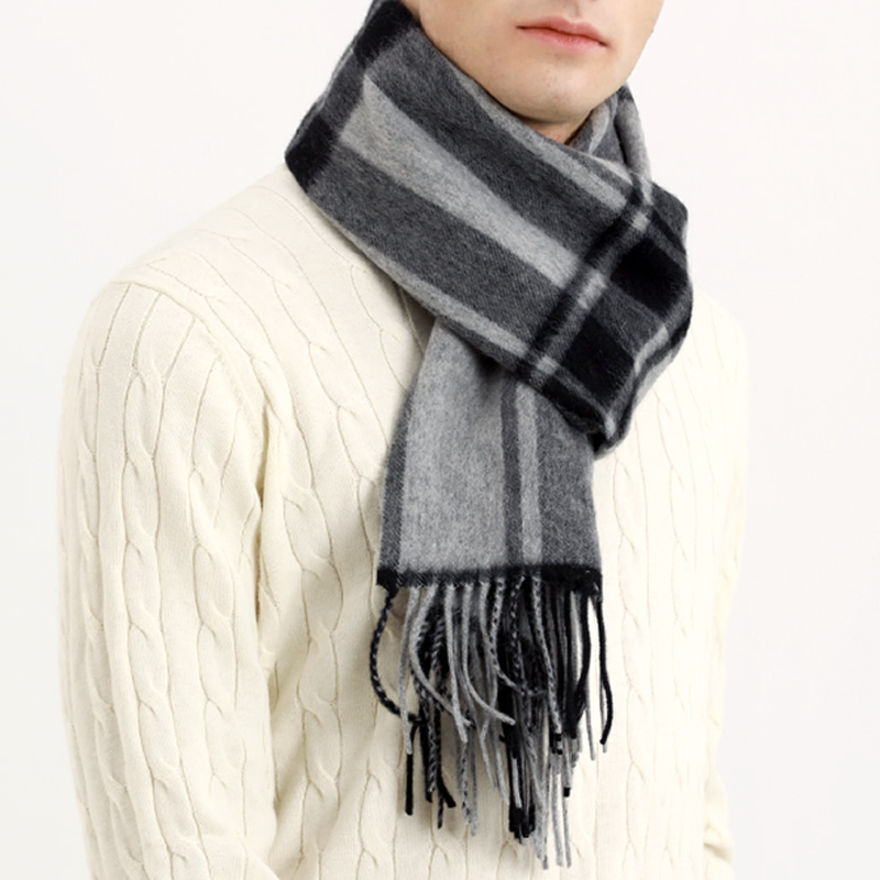 Syal Pashmina Syal Wol Kotak-k - Men Scarf Wool ulasan dan harga