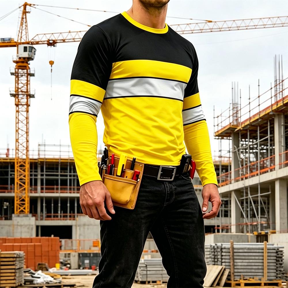 Seragam Kerja Bergaris Warna C - Mens Fashion Casual ulasan dan harga